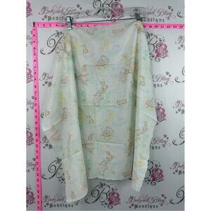 Vintage fabric thin bears Baby Dreamtime Blanket - Pastel Yellow & Mint
